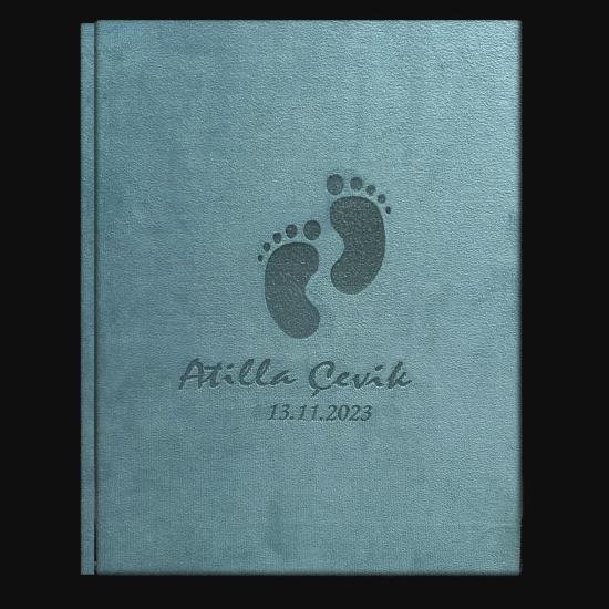 Bebek albüm baby face  su yeşili(ayak çizimli)